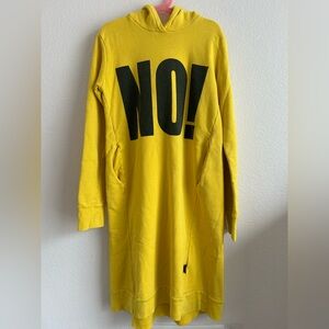 Nununu Bright Yellow Dress with Black Accents